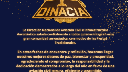 Saludo DINACIA por Fiestas Tradicionales