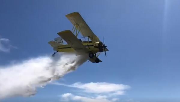 Operador aeroagrícola obtiene permiso para extinguir incendios forestales