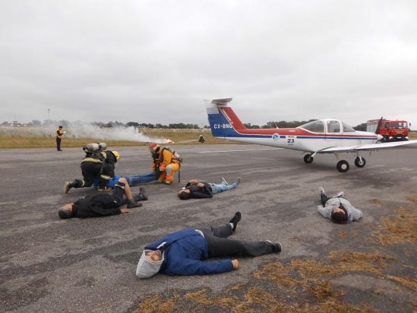 Simulacro de Accidente Aéreo en Aeropuerto Intl. de Colonia “Lagunas de los Patos”